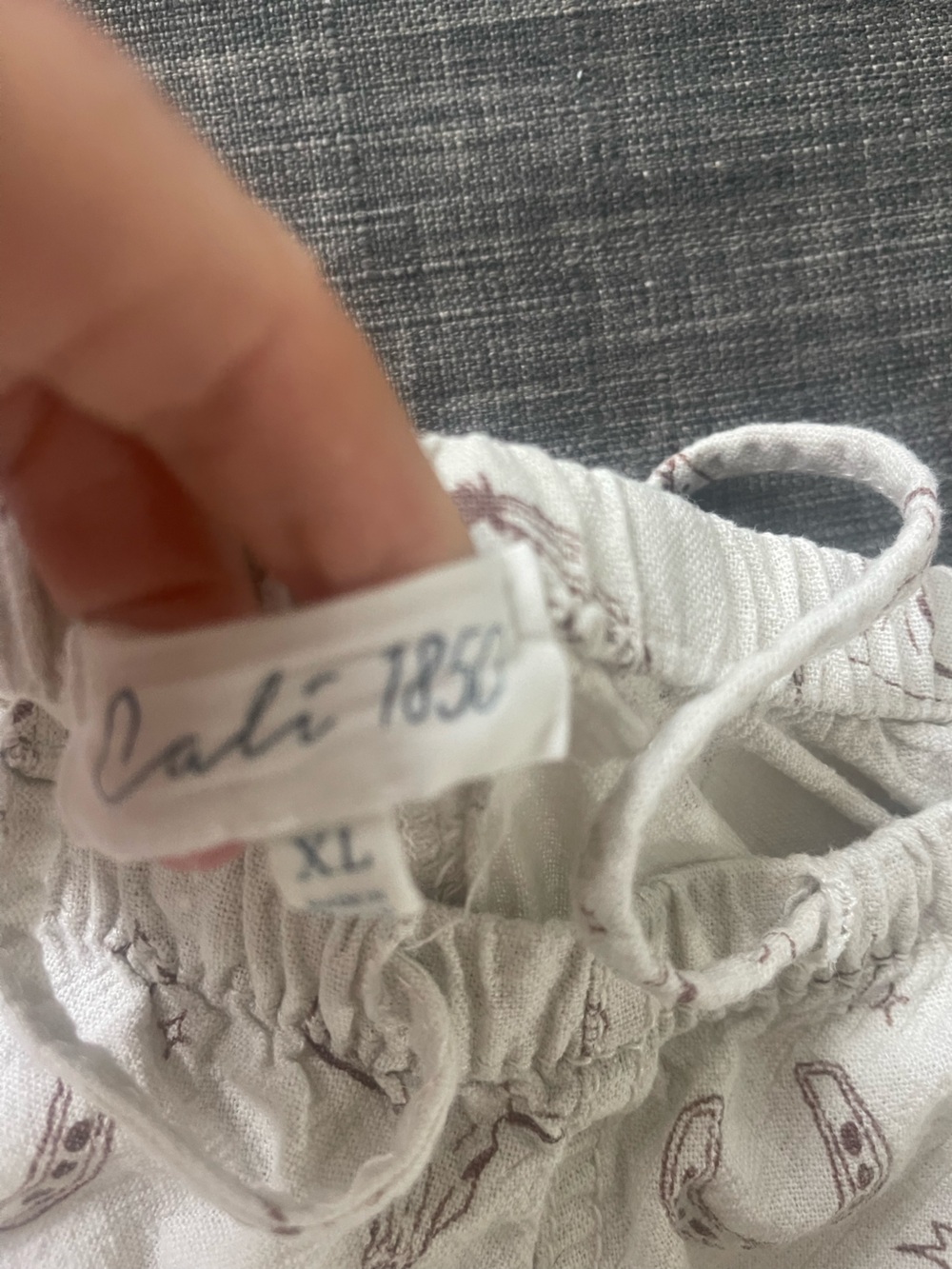 Linen blend wide leg beach pants size XL - Picture 6 of 7
